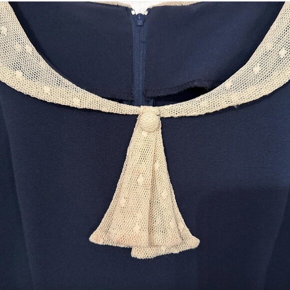 Stop Staring By Alicia Estrada Navy Blue Sailor Dress Vintage - Size Large - Picture 4 of 7